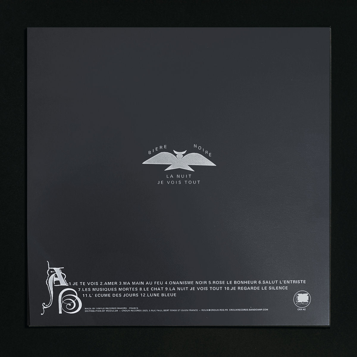Biere Noire - La nuit je vois tout LP Special Edition