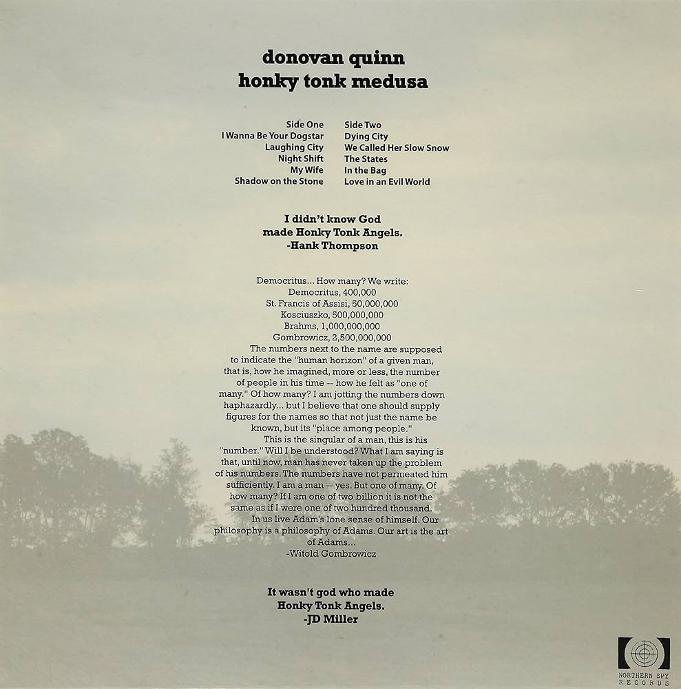 Donovan Quinn - Honky Tonk Medusa LP