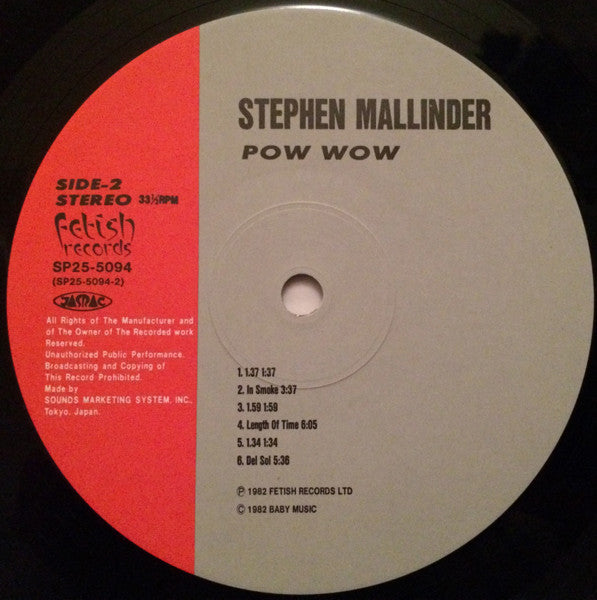 Stephen Mallinder - Pow Wow 2xLP