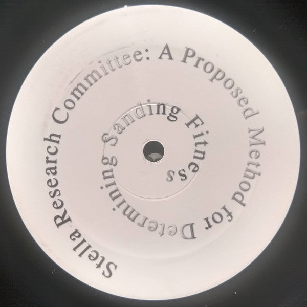 Stella Research Committee - A Proposed Method For Determining Sanding Fitness LP
